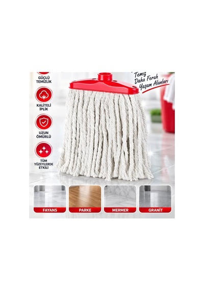 Vidalı Jumbo Mop Temizlik Kovası Mop'u - 644225291