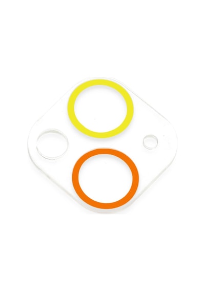 Apple iPhone  Uyumlu  13 Mini Renkli Kamera Lens Koruma Cam - Sarı-turuncu Çok Renkli