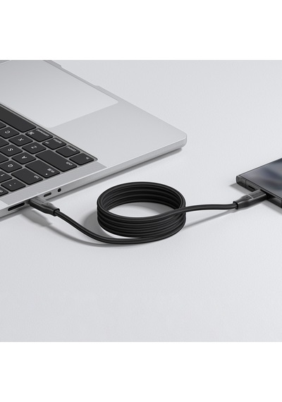 Magnetik Tasarımlı Type-c To Type-c Pd Şarj Kablosu Amazingthing Magcord Serisi 60w 1.2m Siyah