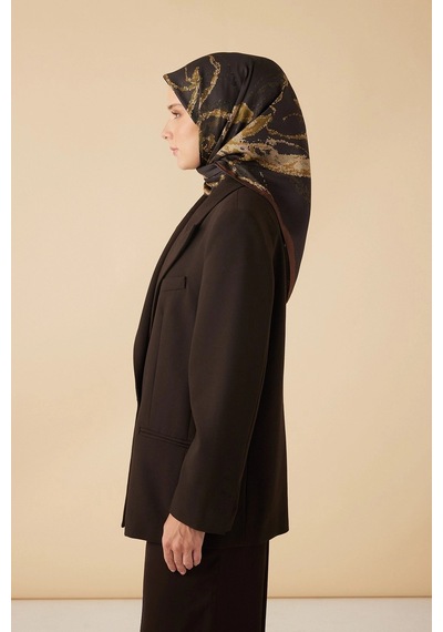 Maisa Cevlan Mulberry İpek Eşarp 90 90 Cm - Haki 0851