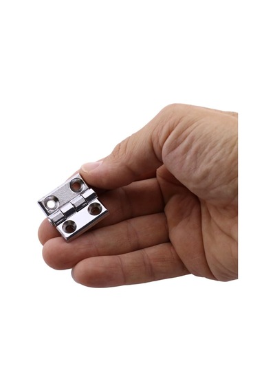 Metal 30x30 Mm 4 Adet Yaprak Menteşe Gümüş Krom Kapi Pencere Dolap Mobilya Kapak Menteşe Bağlantı Diğer