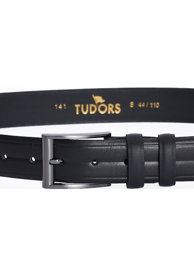 Tudors Hakiki Deri Siyah Erkek Kemer-28289 - Siyah