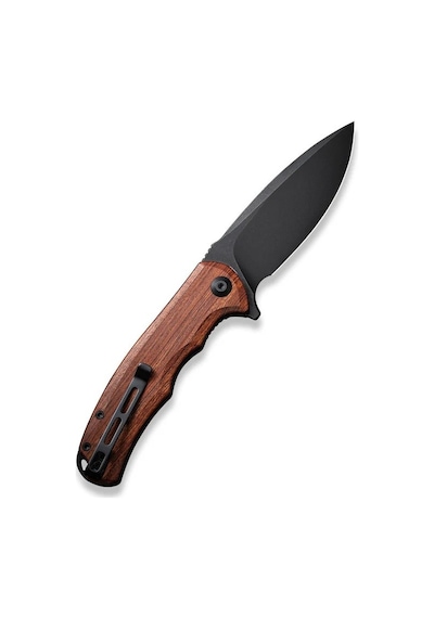 Civivi Praxis Flipper Knife Wood Handle Kamp Çakı Kahverengi
