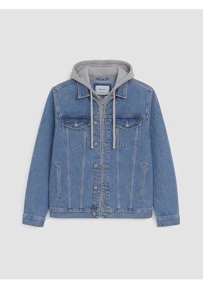 Lcw Jeans İndigo Regular Fit Kapüşonlu Jean Ceket