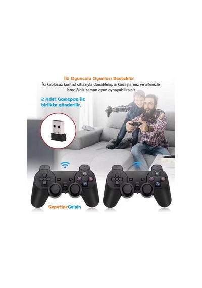 Sepetinegelsin X2 Plus Game Stick, Retro i, Hd Video Oyun Konsolu, 3d Retro Oyun, Dahili 30000 Oyun