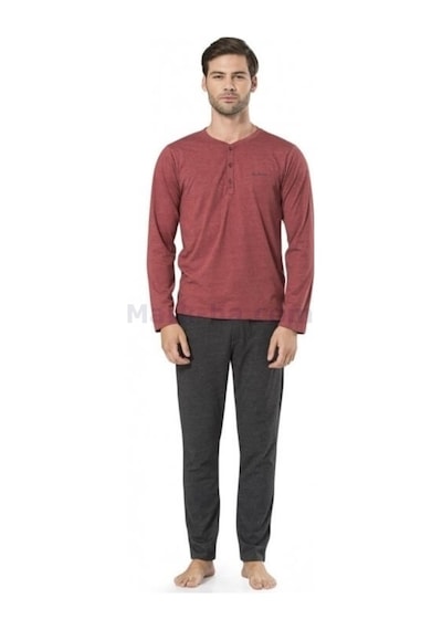 Pierre Cardin 5345 Yazlık Uzun Kol Erkek Pijama Çeyizlik Kutulu