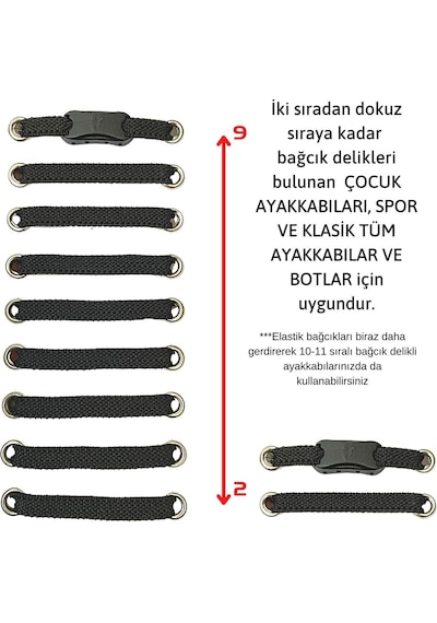 İpekbazaar Takbırak Lastikli Ayakkabı Bağcığı