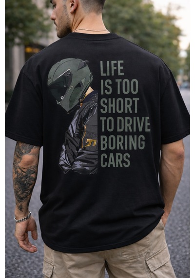 Yolo Street Premium Oversize Siyah Tişört %100 Pamuk, Kalın Kumaş, Life Is Too Short Statement Baskı Siyah222 Yolo Street Premium Oversize Siyah Tişört %100 Pamuk, Kalın Kumaş, Life Is Too Short Statement Baskı Siyah222