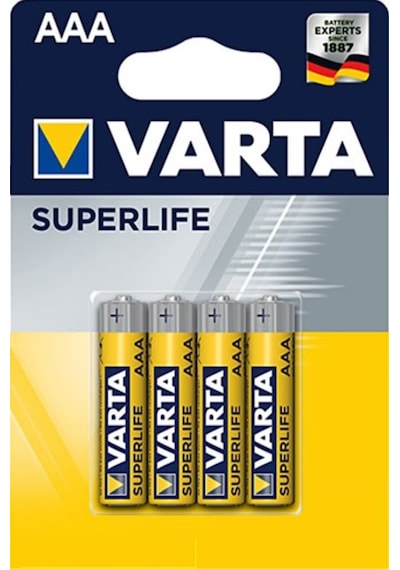 Varta 2003 Superlife AAA İnce Kalem Pil 4'lü