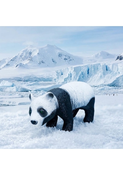 Yumuşak Soft Sesli Vahşi Hayvanlar Dünyası 27 Cm - Panda Lisinya