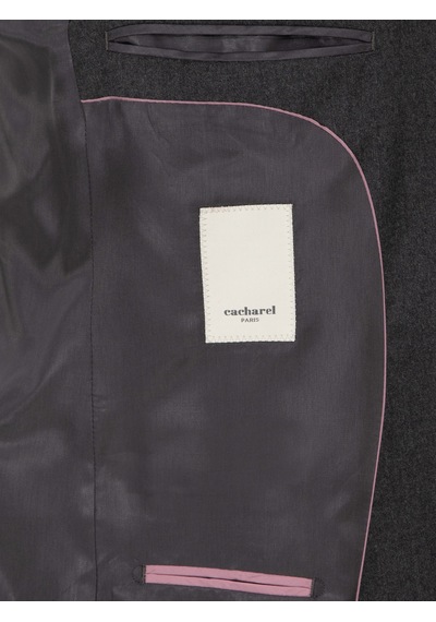 Cacharel Antrasit Slim Fit Yün Karışımlı Ceket Gri