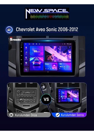 Chevrolet Aveo 8gb Ram 128gb Rom 8 Çekirdek Android Multimedya