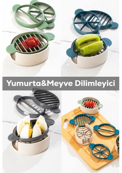 Porsima Sc-299 Yumurta Ve Meyve Dilimleyici Çok Amaçlı Doğrayıcı Renkli