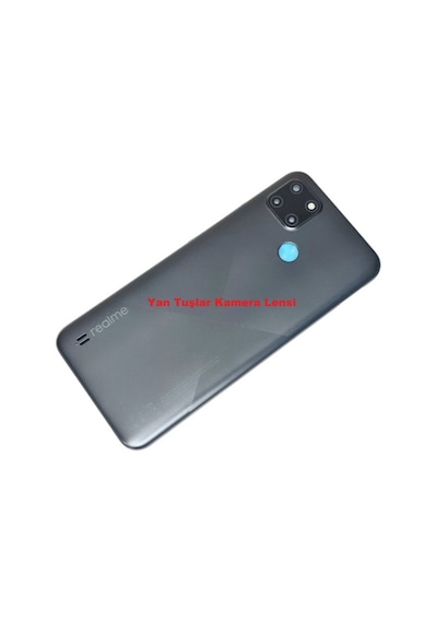 Oppo Realme C21y Kasa Arka Pil Batarya Kapağı Mavi Mavi