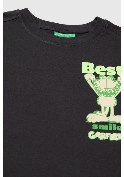 United Colors Of Benetton Erkek Çocukgarfield Baskı Detaylı Yuvarlak Yaka T-shirt Antrasit 6-14 Yaş-2821 United Colors Of Benetton Erkek Çocukgarfield Baskı Detaylı Yuvarlak Yaka T-shirt Antrasit 6-14 Yaş-2821