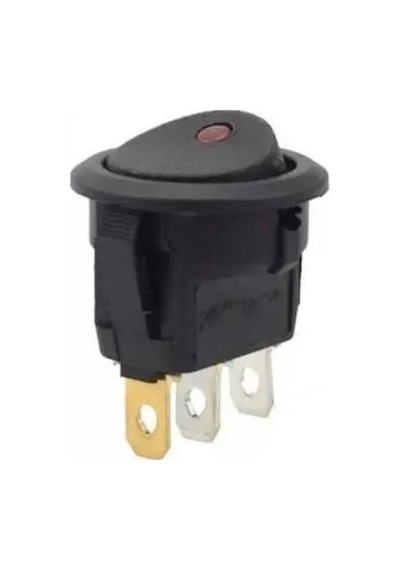 Sanec Ic-132 Yuvarlak Nokta Işıklı Anahtar On-off 3p