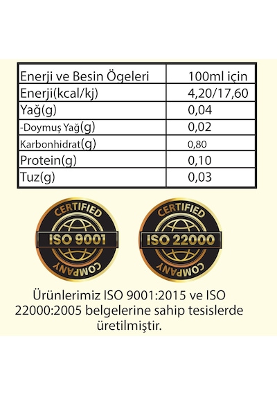 Hanzade Bitkisel Sarımsaklı Limon Sirkesi 6 x 500 ML