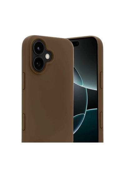 Apple iPhone Uyumlu , 17 First Silikon - Kahverengi