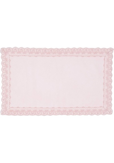 Royal Nazik Mimoza Pamuk Paspas Dantelli 60x100 Pudra