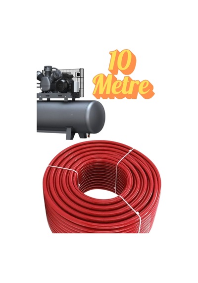 10 Metre Kompresör Hava Hortumu 8 Mm Termo Hortum Kırmızı Thermo Hortum Basınca Dayanıklı Hortum