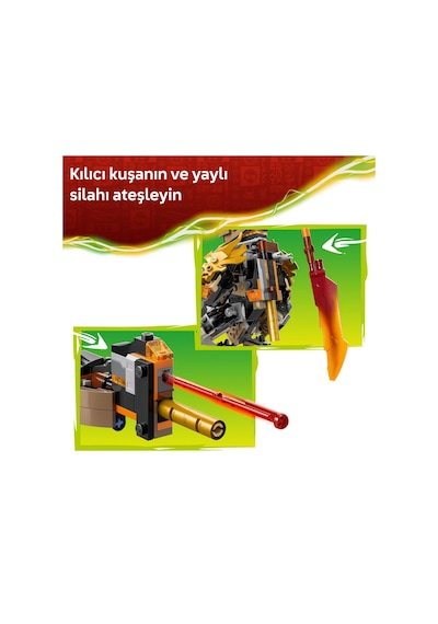 LEGO® NINJAGO® Cole’un Görev Robotu ve Ejderha Zane 71854 - 7 Yaş ve Üzeri Çocuklar için 3 Minifigür İçeren Yapım Seti (364 Parça)