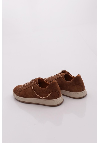 Dgn 26027 Kadin Comfort Ayakkabi Camel Süet