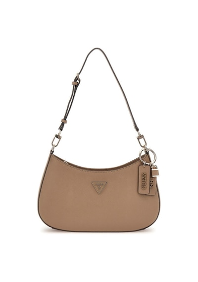 Guess Noelle Iı Top Zıp Sh-kadın Omuz Çantası -zg967218 Kahverengi