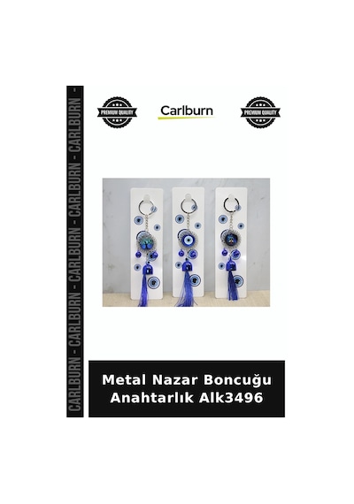 Özel Üretim Hediyelik Aksesuar Geleneksel Şık Metal Nazar Boncuğu Anahtarlık Alk3496