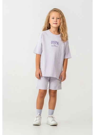 U.s. Polo Assn. Kız Çocuk Mor Bermuda Takım 5274-49914 Pembe