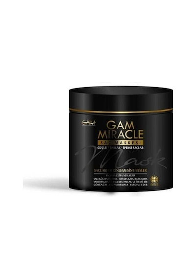 Gam Miracle Güçlü Parlak İpeksi Saçlar İçin Saç Bakım Maskesi 400 ML