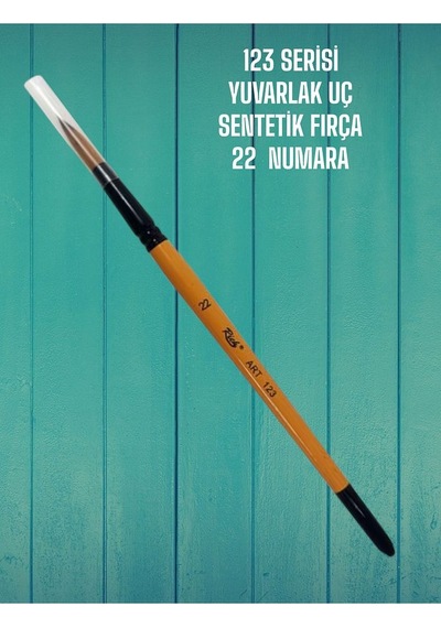 22 Numara 123 Serisi Yuvarlak Uç Fırça Sentetik Kıl