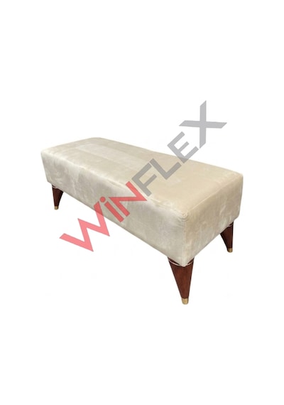 Winflex Dekoratif Dikdörtgen Puf 38 X 100cm Krem Renk
