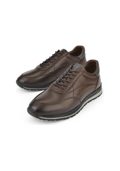 Ziya, Erkek Hakiki Deri Sneaker 1511002z415 Kahve 1231002 415 300 Kahve