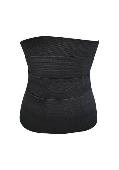 Ff Fit Form Giyim Tummy Bel Bandı Korse Belbant Bele Dolamalı Sarma Bel Korsesi Siyah