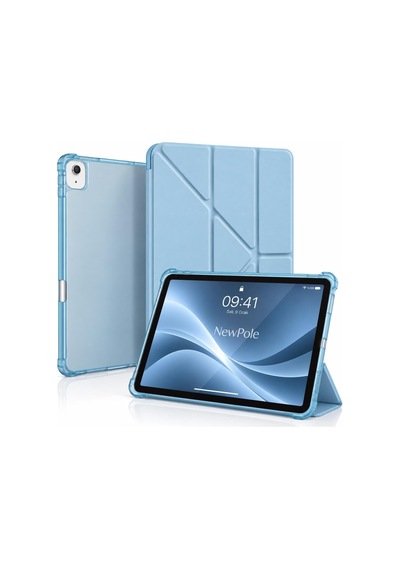 Apple Uyumlu iPad Air 11 İnç M4/m3/m2 / 10.9 İnç 5. / 4. Nesil İçin Kılıf Kalem Tutuculu, Otomatik Uyku/uynama Modlu Özel Çizim, Yazma Ve Görüntüleme Açıları, Darbeye Dayanıklı 3 Katlı Standlı Kılıf