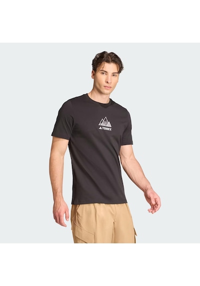 Adidas Terrex Outdoor Athlete Graphic Erkek Tişört C-adıjm6389e50a00 Siyah