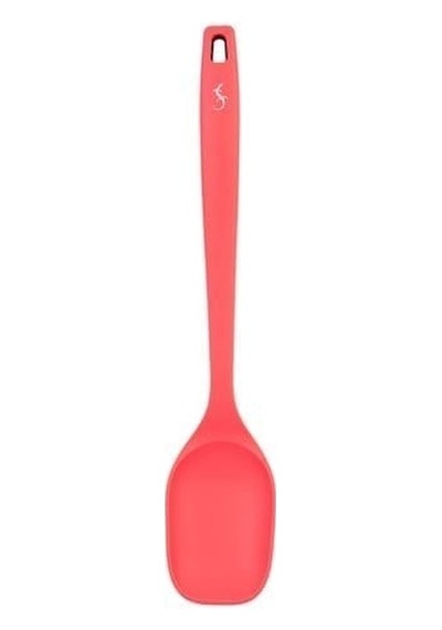 Lurch - Platin Silikon Servis Kaşığı 33,5 Cm Somon - Yanmaz, Yapışmaz, Bükülmez, Çizmez, Tat Ve Koku Bırakmaz - 240074