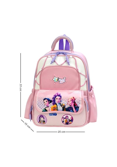 Kız Çocuk Anaokulu Çantası Ortopedik Ultra Lüx Kreş Çantası 33 25 Cm Su İtici Kumaş Sırt Çantası 157fb Pembe
