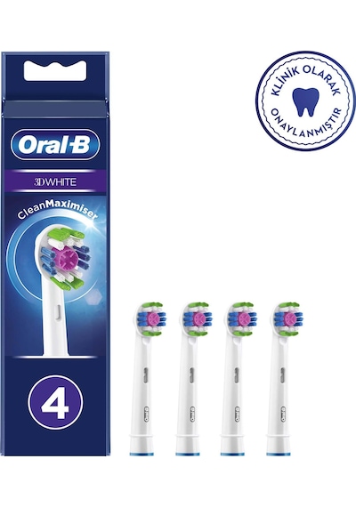 Oral-B 3D White 4'lü Diş Fırçası Yedek Başlığı EB18