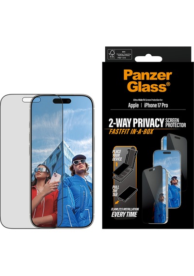 Privacy Apple Uyumlu iPhone 17 Pro Ultra-wide Fit Çerçeveli Gizli/hayalet Ekran Koruyucu - Fastfit Aparatlı