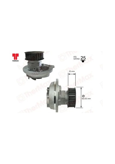 Devirdaim Pompasi Astra F/vectra A 1.6/1.8/2.0 C18nz/c20ne 89-03 Thermax 1334054/ 90444123 Chevrolet, Opel T01.172