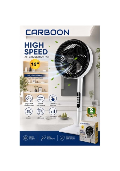 Carboon 1683h Elektirkli 80w Vantilatör
