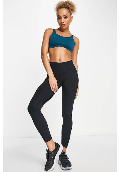 Nike Training Dri Fit Alate Minimalist Light Support Padded Bra Kadın Lazer Kesim Bra Mavi Mavi