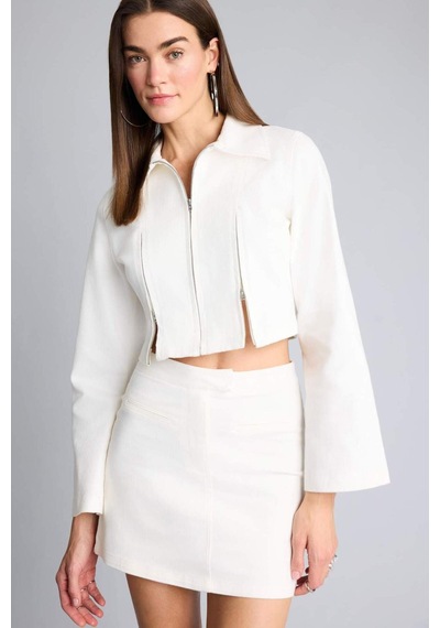 Defacto Afra X Defacto Fıtted Gömlek Yaka Gabardin Blazer Ceket H3099ax26smwt84 Beyaz-wt84 Defacto Afra X Defacto Fıtted Gömlek Yaka Gabardin Blazer Ceket H3099ax26smwt84 Beyaz-wt84