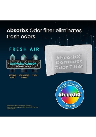 Ayrex 3'lü Paket Kompakt Absorbx Koku, Çöp Kutusu Filtreleri Diğer