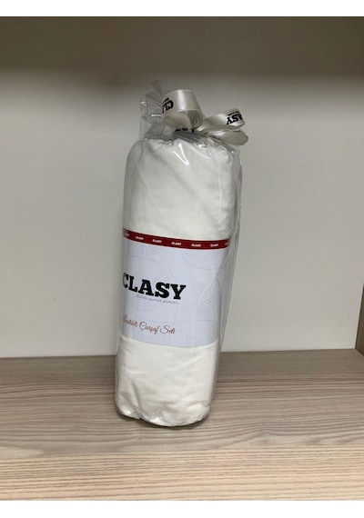 Clasy Ranforce Lastikli Çarşaf Seti Tek Kişilik Beyaz Flz4 Çok Renkli