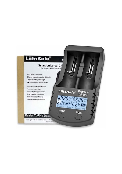 Liitokola Lii-300 Pil Şarj Deşarj Kapasite Test Cihazı Powerbank Li-ion Nimh 3.7v 18650 1.2v Aa Aaa