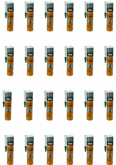 Akfix 1100e Silikon 280 Gr Şeffaf 1 Koli 24 Adet Beyaz