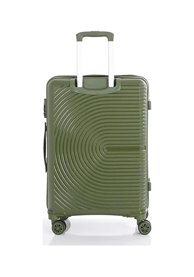 Mçs Bavul Büyük Ve Orta 2li Set Kırılmaz Silikon Valiz V374 Haki Haki