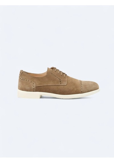 Vizon Süet Smart Casual Ayakkabı Vizon